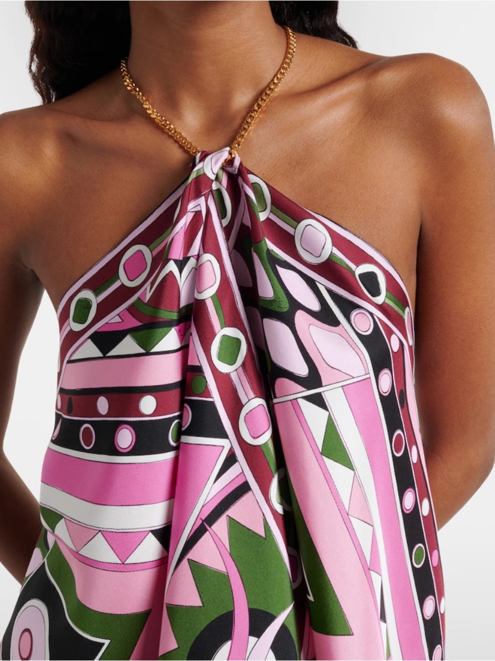 Emilio Pucci - Vivara Printed silk miniskirt and Top - Picture 8 of 9